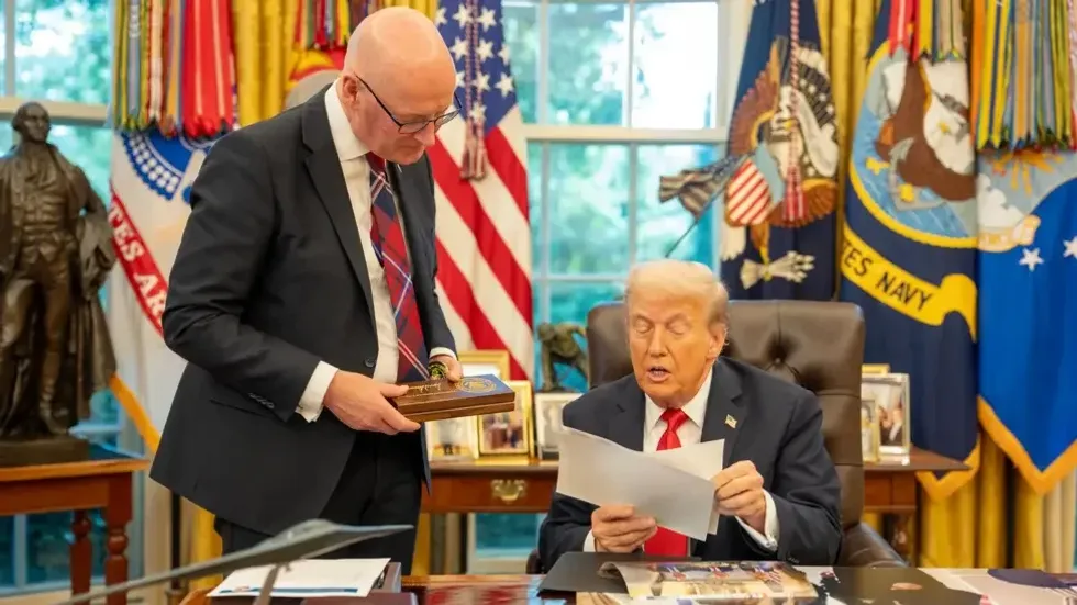 John Swinney and Donald Trump
