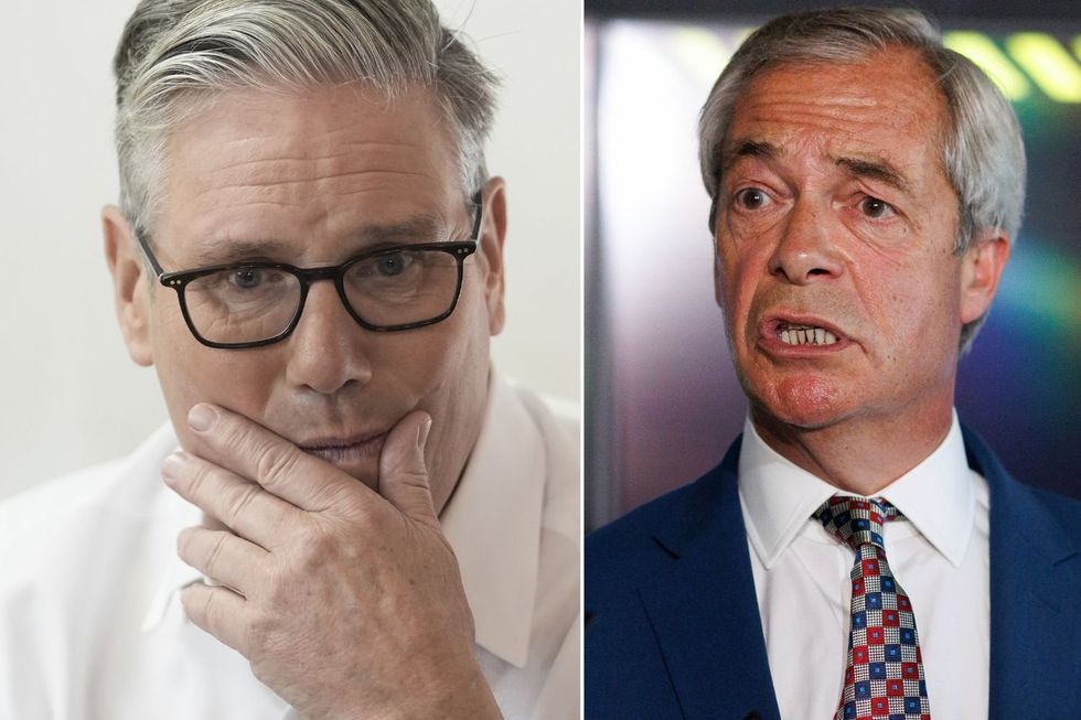 John Swinney swiped at both Nigel Farage and Keir Starmer in his keynote conference speech