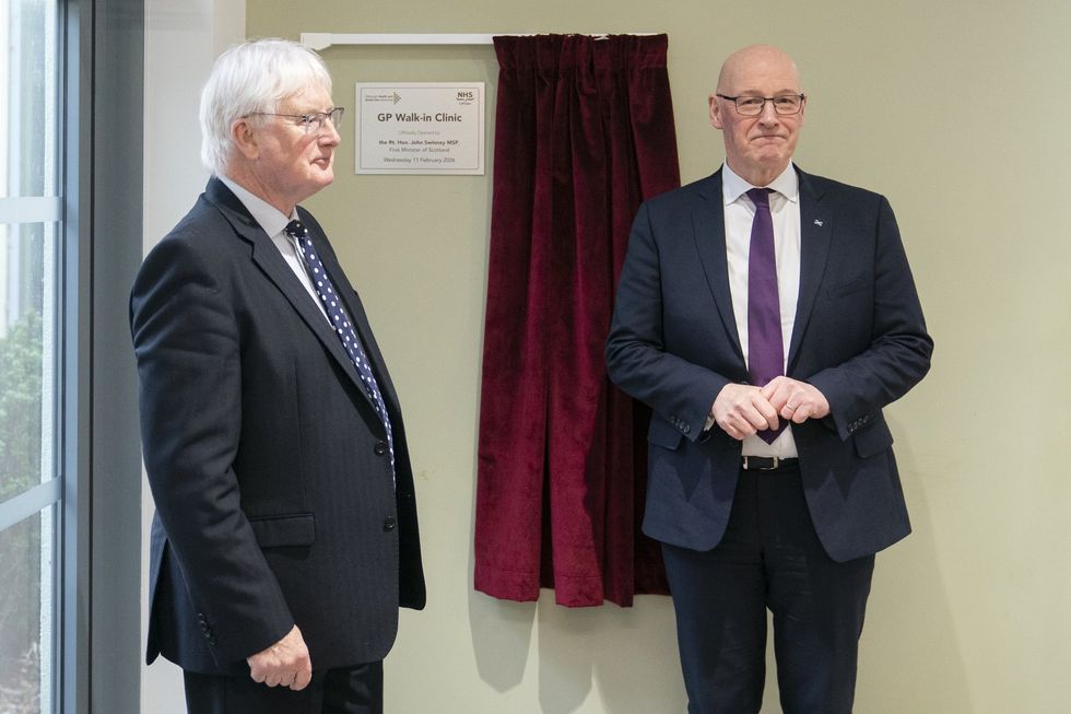 John Swinney was in Edinburgh to unveil the first walk-in GP clinic