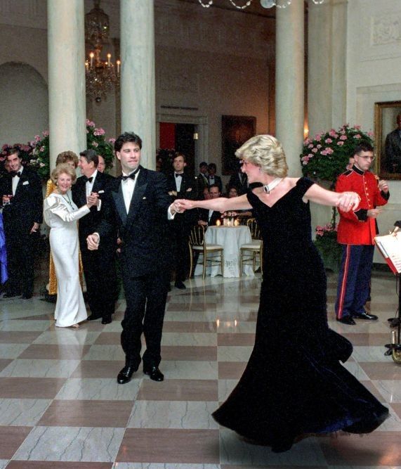 John Travolta, Princess Diana and Prince Harry