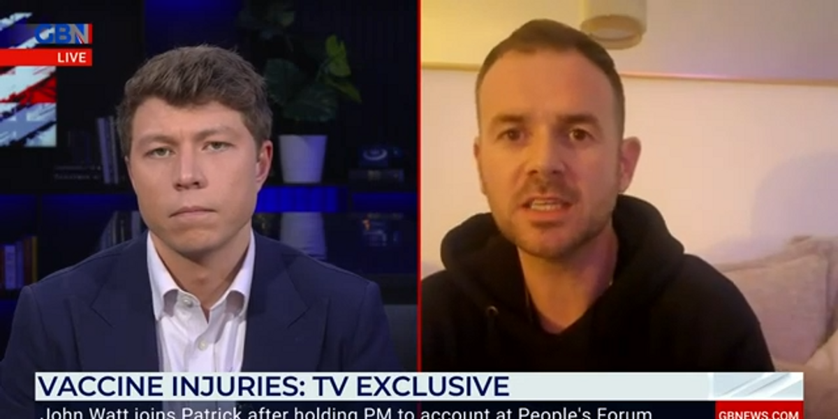 NextImg:GB News viewer who confronted Sunak over Covid jabs lashes out at ‘anti-vax’ jibes