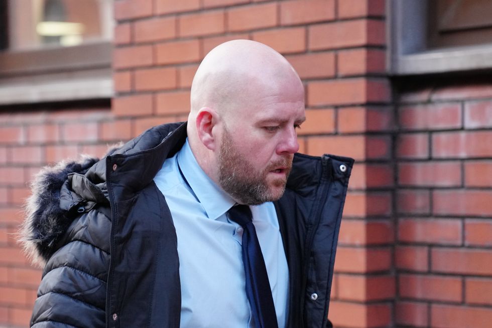 John Woodliff, co-defendant of former MP Jared O'Mara arrives at Leeds Crown Court