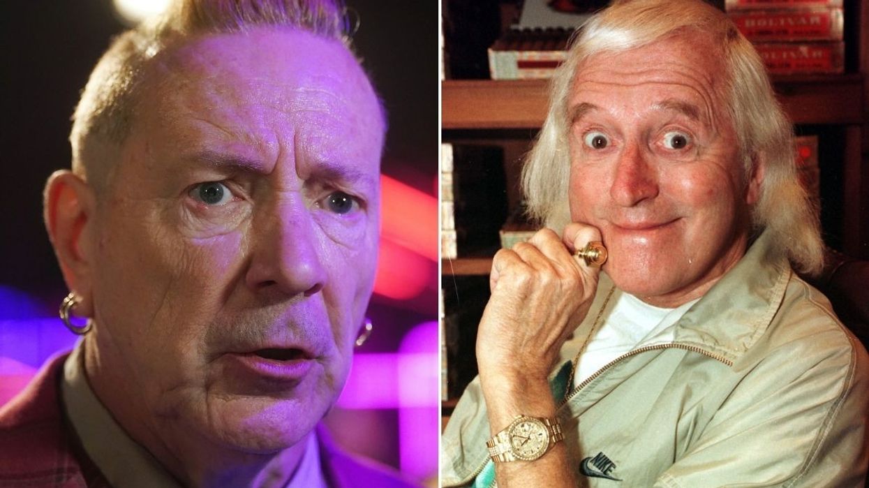 Johnny Rotten and Jimmy Savile