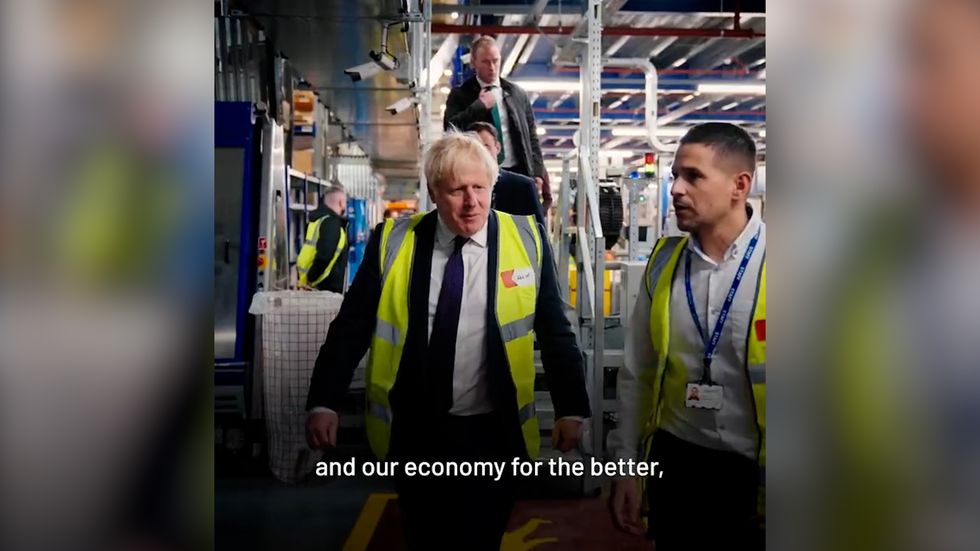 Johnson celebrated the anniversary of Brexit by boasting about the UK's achievements since leaving the EU