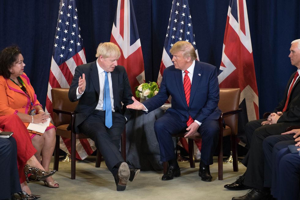 Johnson meets US President Donald Trump at the 74th Session of the UN General Assembly