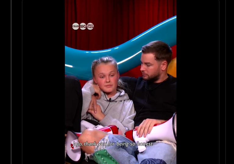 JoJo Siwa and Chris Hughes