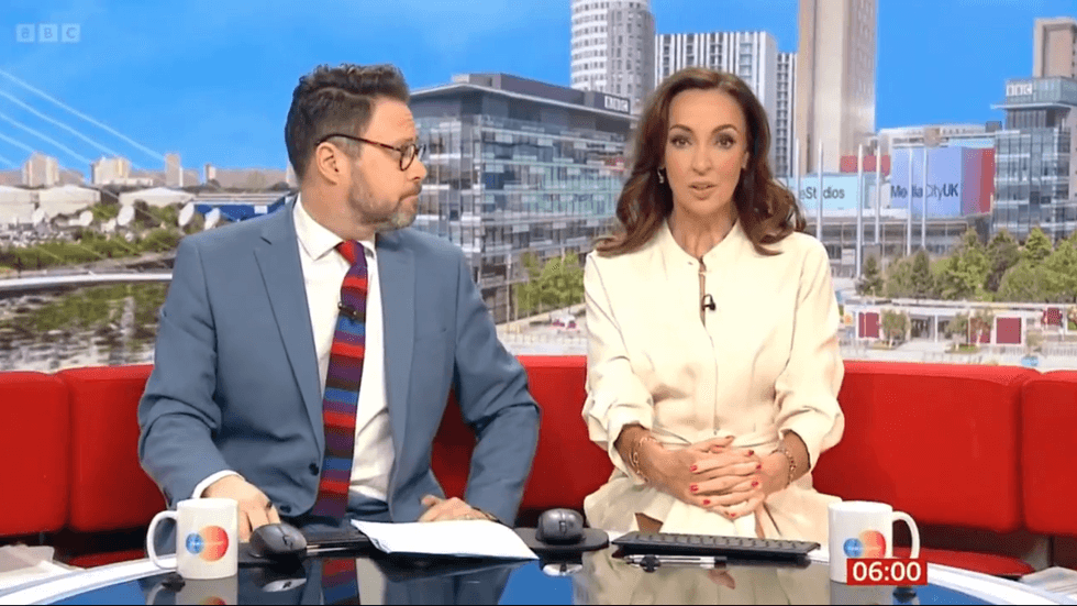 Jon Kay and Sally Nugent