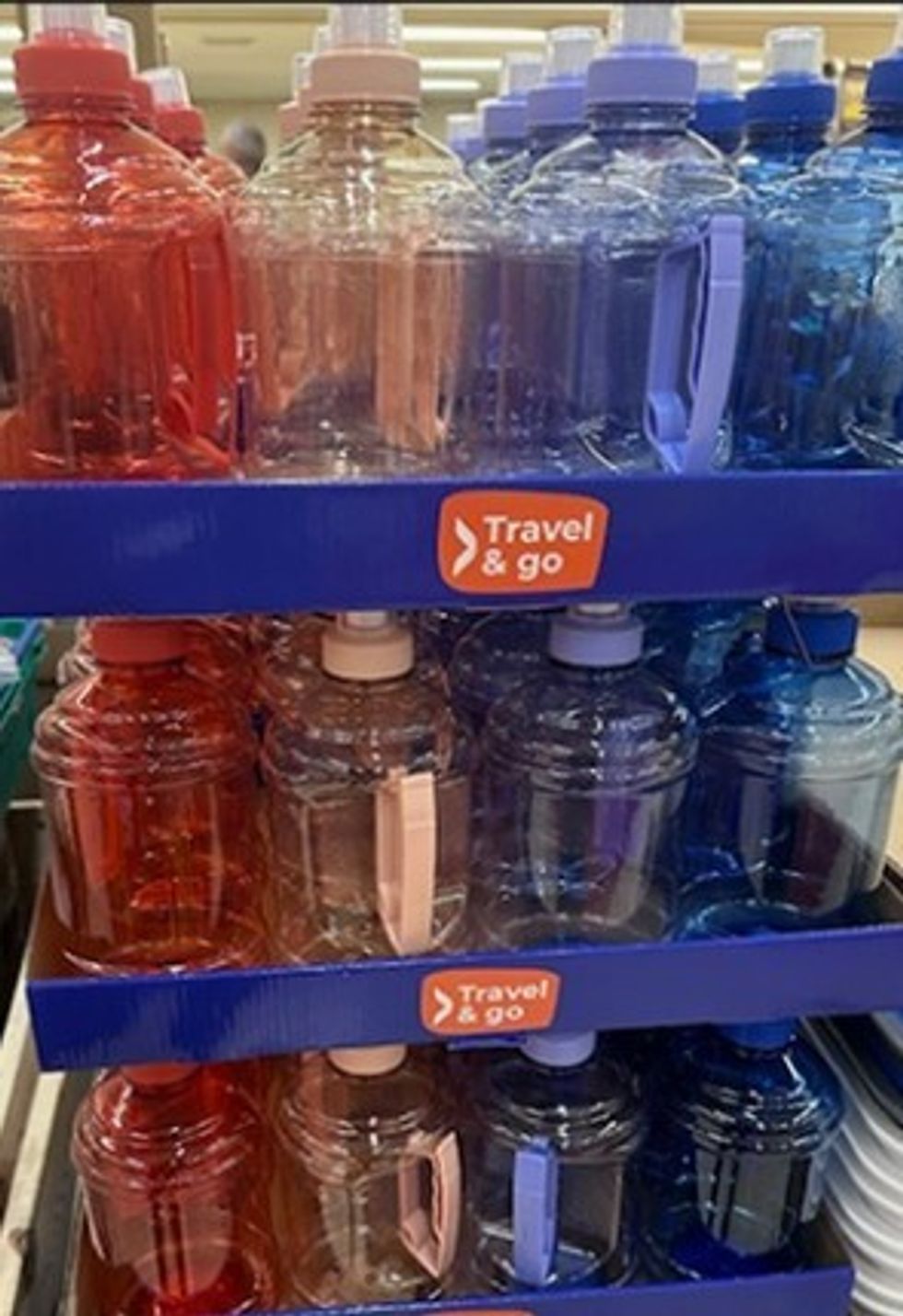 Jonas 1 Litre Plastic Drinks Bottle (Red, Pink, Purple and Blue)