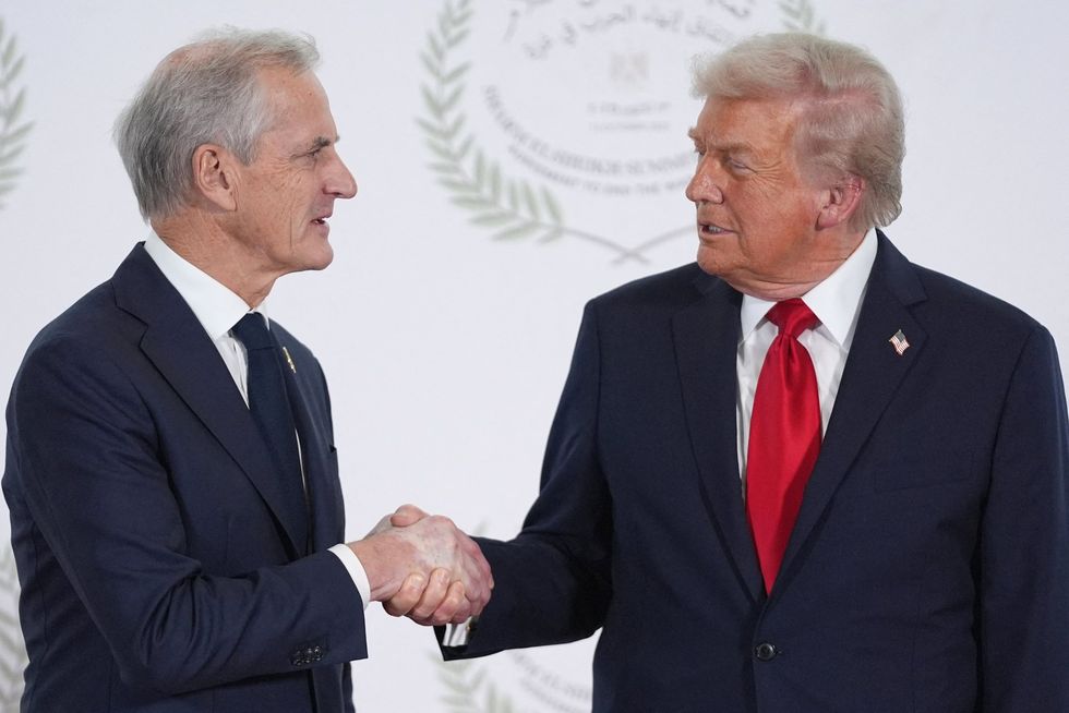 Jonas Gahr Store and Donald Trump