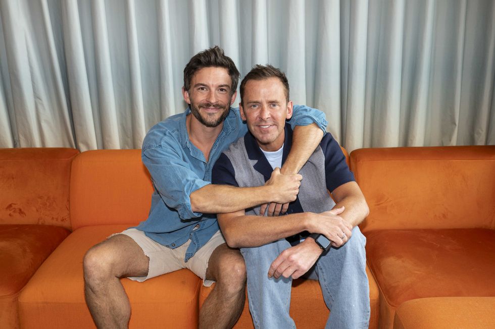 Jonathan Bailey and Scott Mills