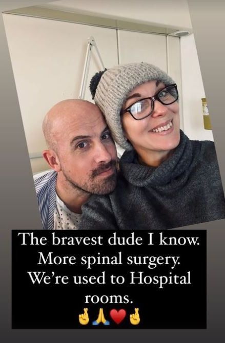 Jonathan Goodwin and Amanda Abbington