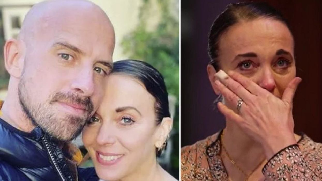 Jonathan Goodwin and Amanda Abbington