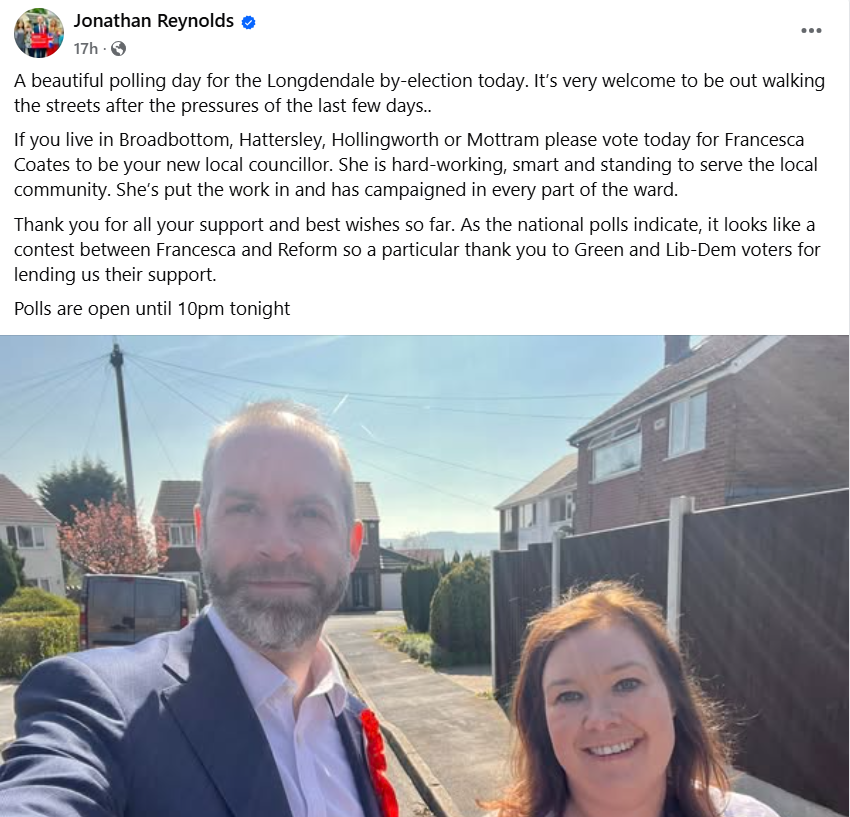 Jonathan Reynolds Facebook post