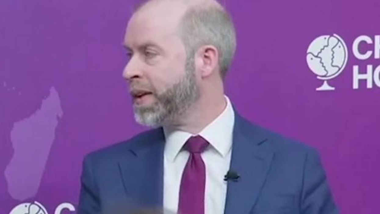 Pro-Palestine protesters disrupt Labour minister’s speech as they storm stage to demand F-35 export ban