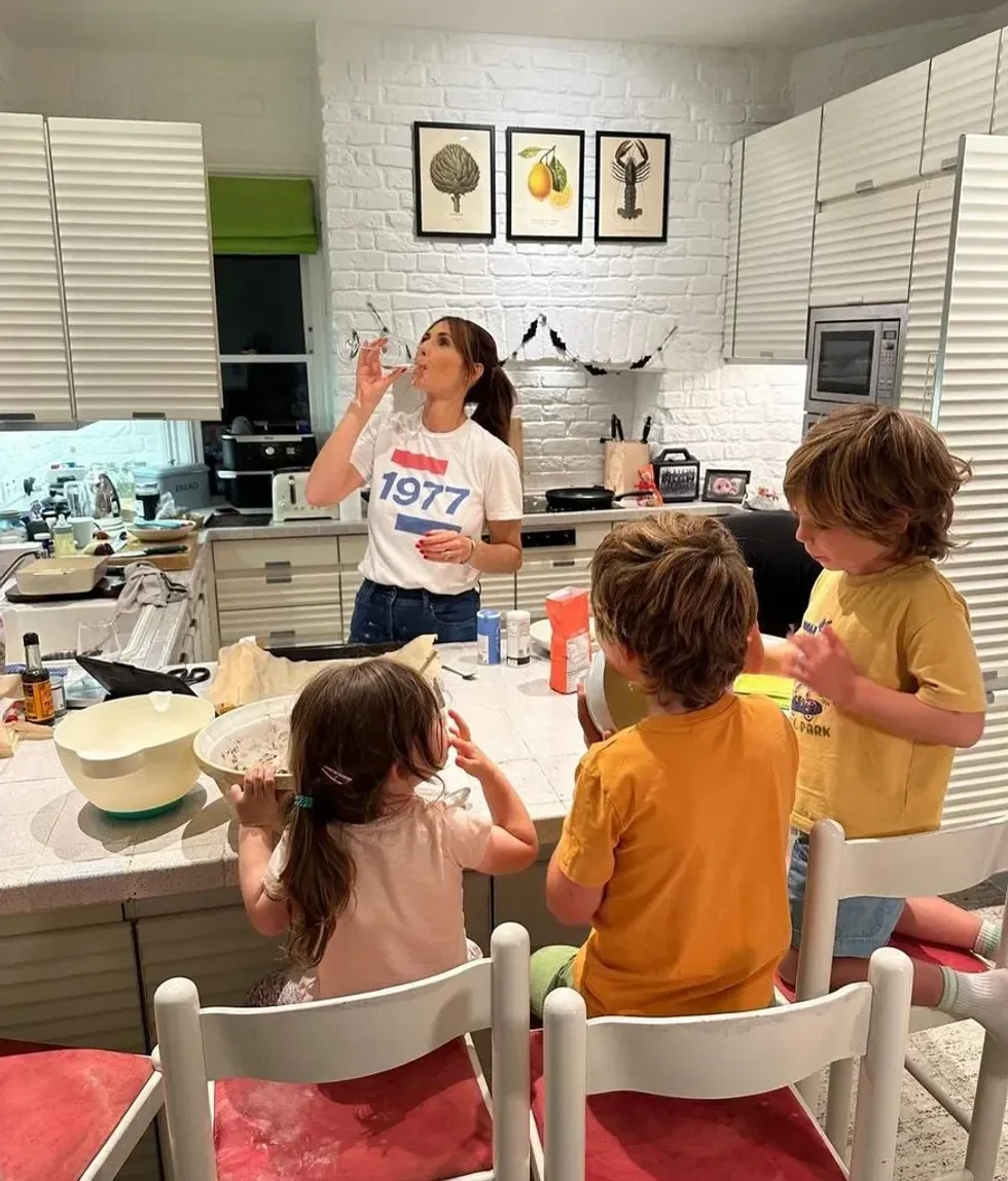 Jones and her children