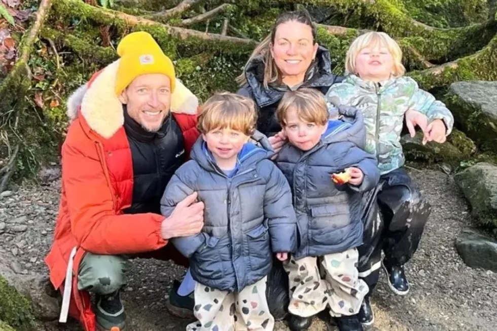 Jonnie Irwin and his family on a day out