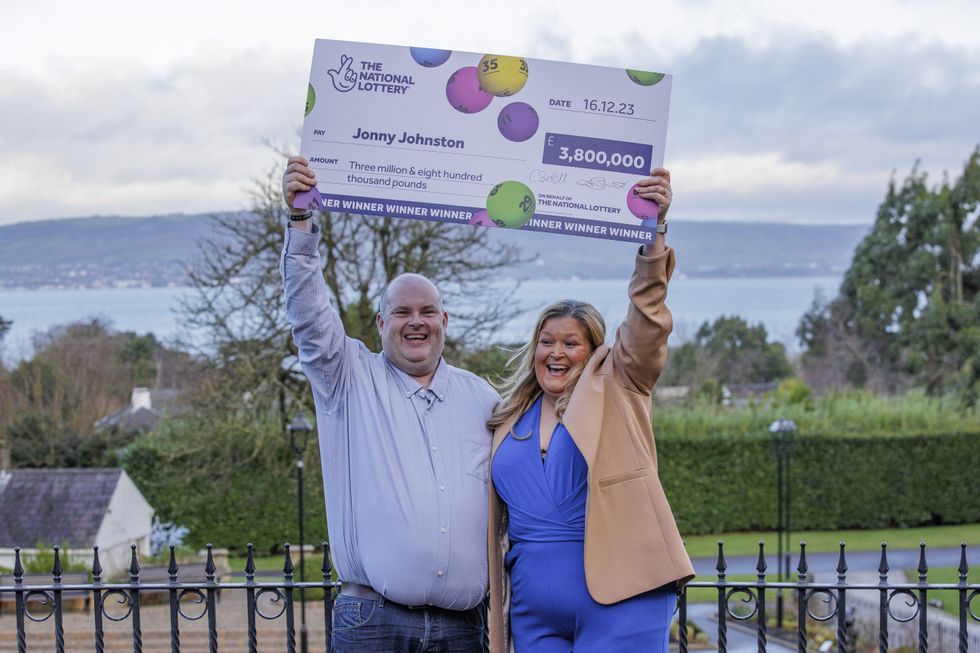 Jonny Johnston and his partner Christina Williams from County Fermanagh