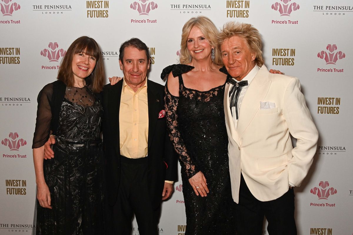Jools Holland and Rod Stewart