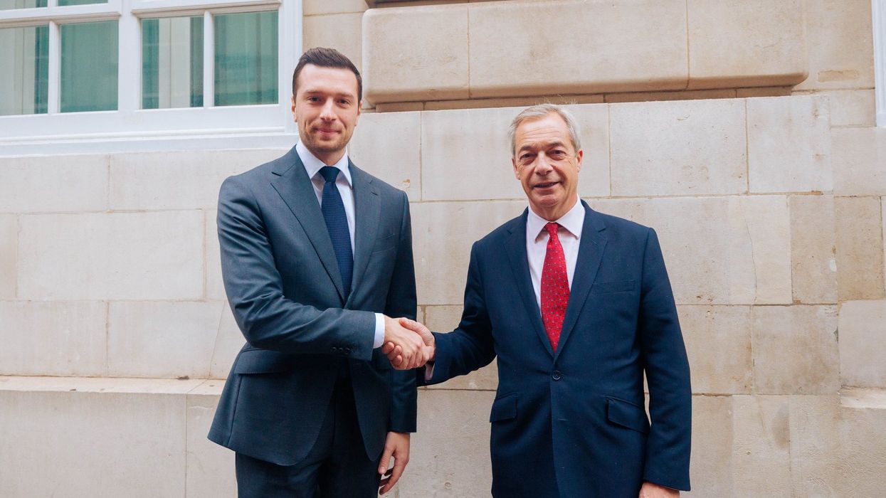 Jordan Bardella and Nigel Farage