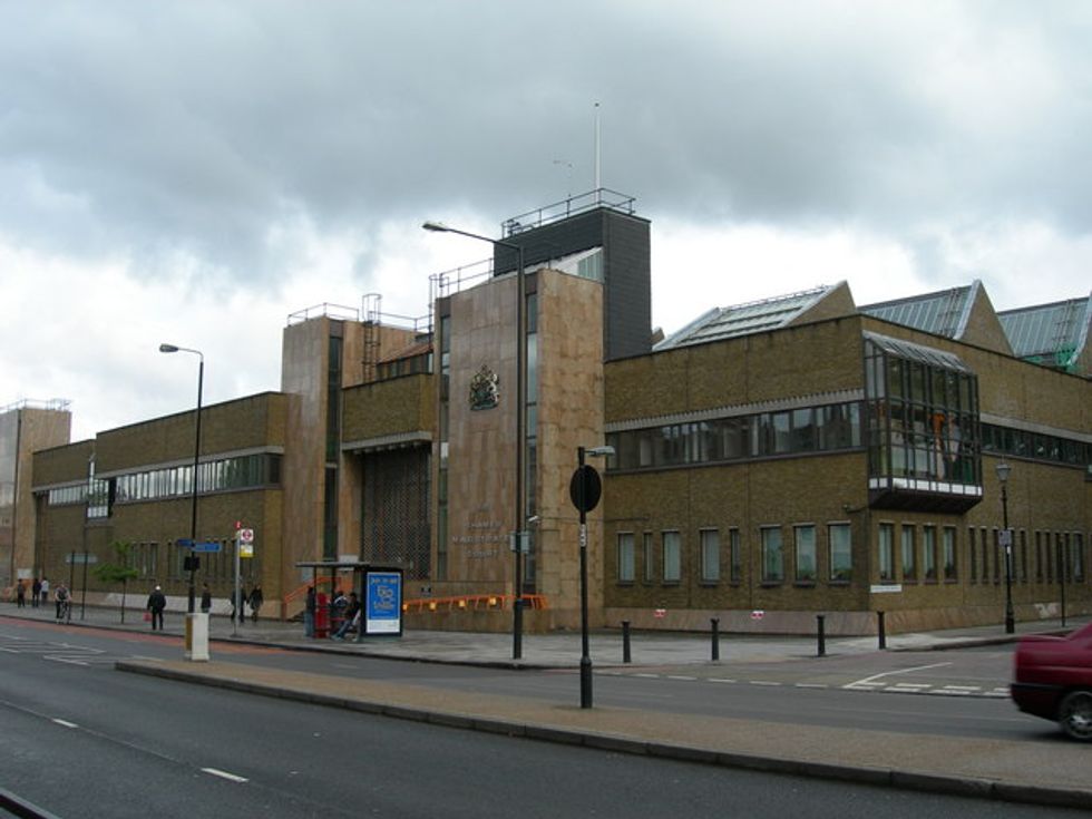 Jordan McSweeney wore a grey tracksuit when he appeared at Thames Magistrates\u2019 Court