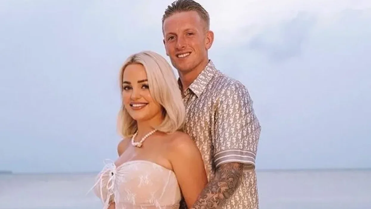 Jordan Pickford and his wife Megan