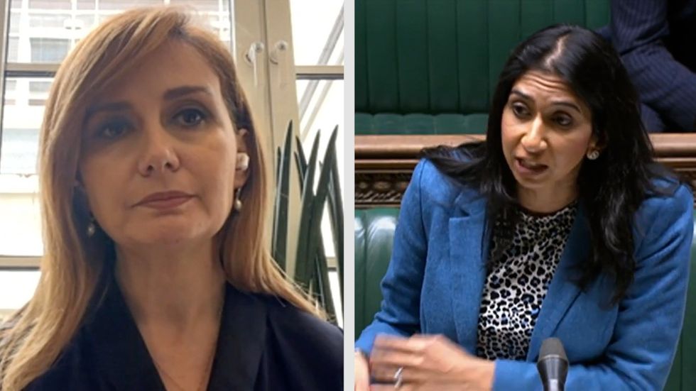 Jorida Tabaku and Suella Braverman