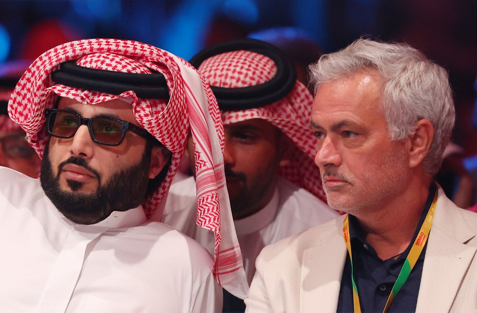 Jose Mourinho was among the star-studded spectators