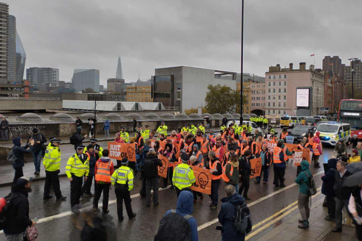 JSO Waterloo Bridge protest