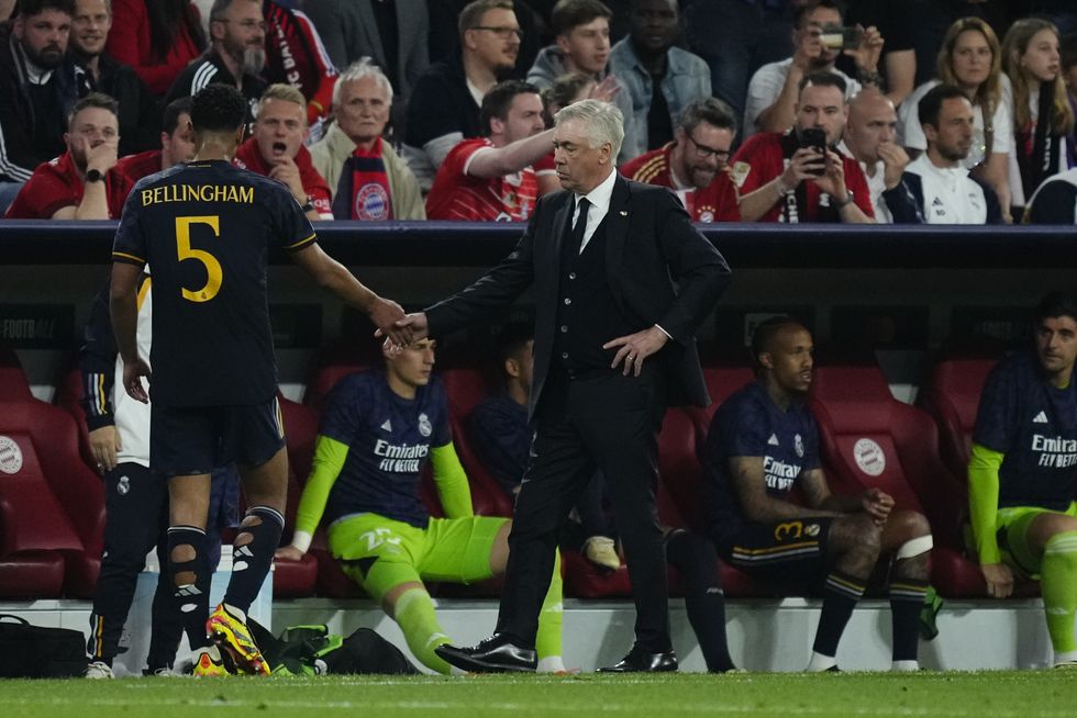 Jude Bellingham and Carlo Ancelotti