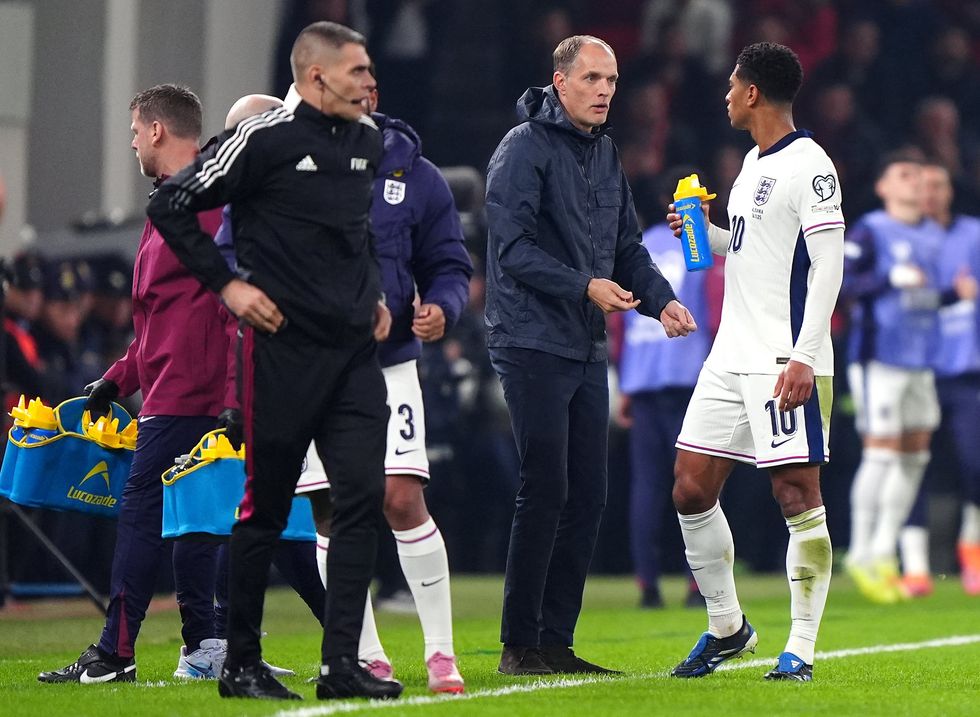 Jude Bellingham and Thomas Tuchel appeared to clash on the touchline