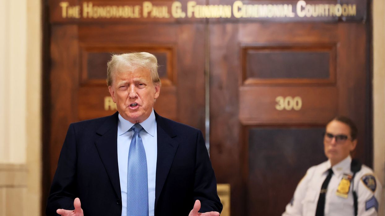 Judge Arthur Engoron asked the former President to quieten down