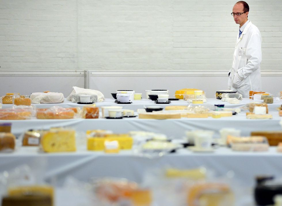 Judging takes place during the World Cheese Awards at the BBC Good Food Show at Olympia West, Hammersmith, London.