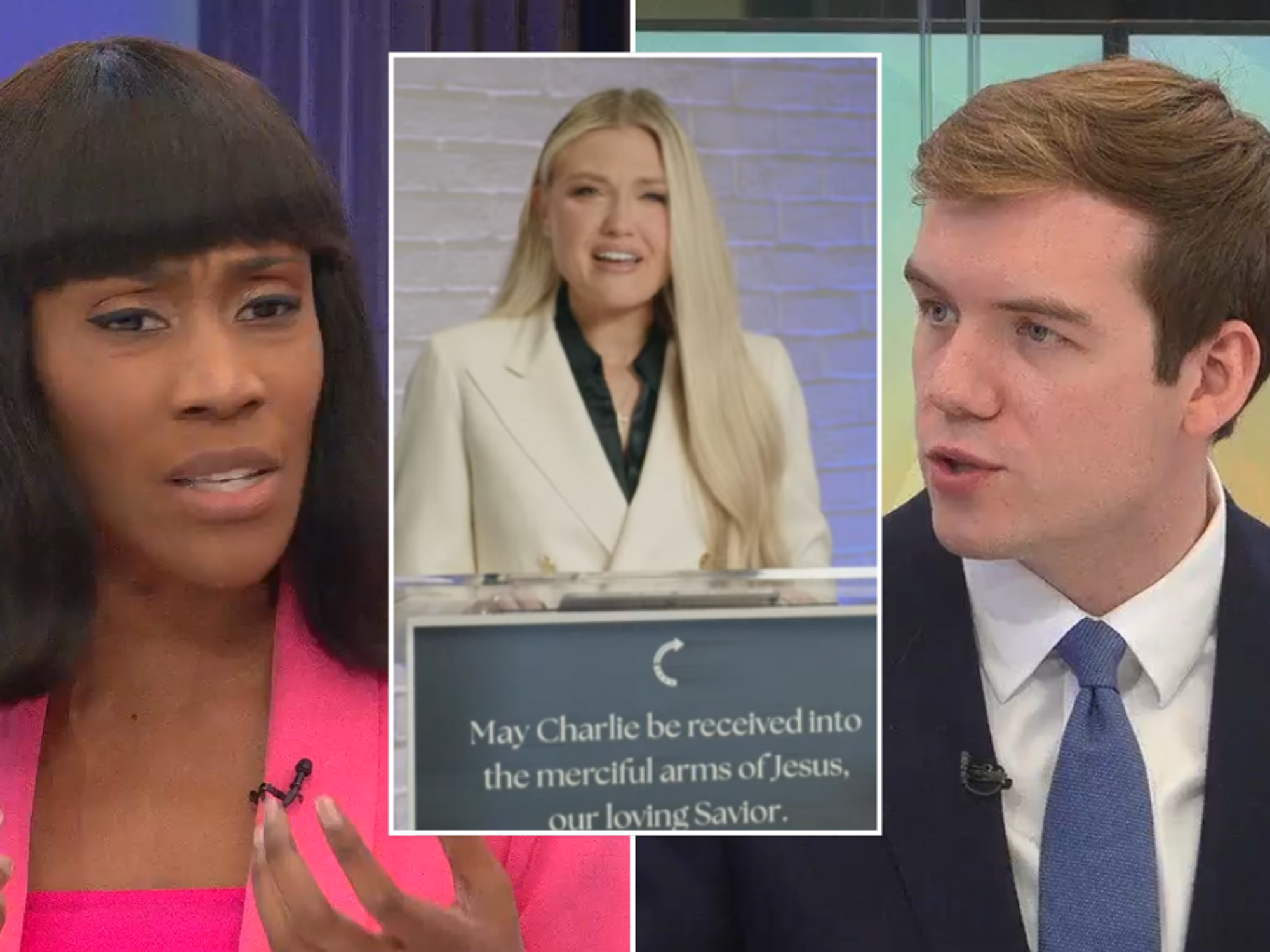 Judita DaSilva, Erika Kirk and Charlie Peters