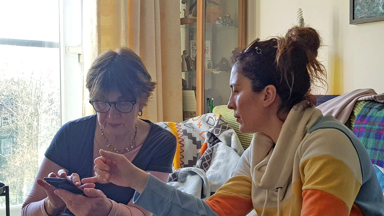 Judith Stenner with daughter Semra Kurutac