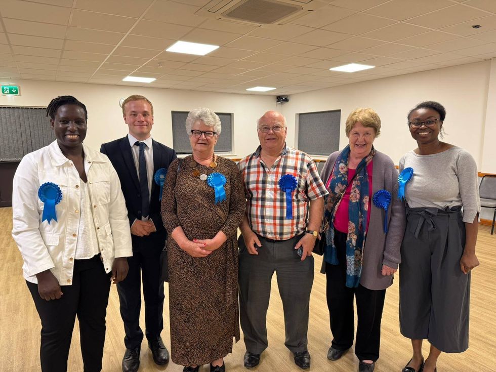 Judy Couch (second right) with Broxtowe Conservatives