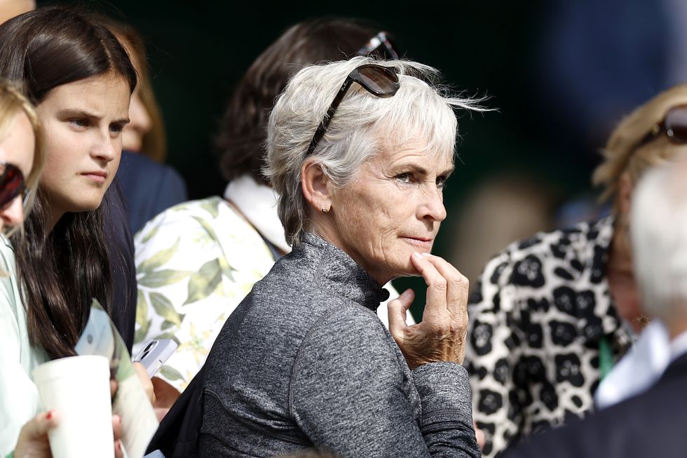 Judy Murray, mother of Great Britain's Andy Murray, during day three of the 2022 Wimbledon Championships at the All England Lawn Tennis and Croquet Club, Wimbledon. Picture date: Wednesday June 29, 2022.