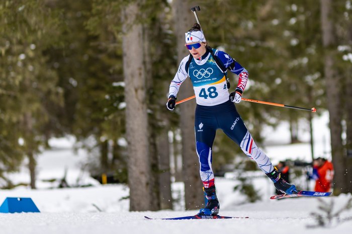 Julia Simon won her second gold medal of the Winter Olympics this month