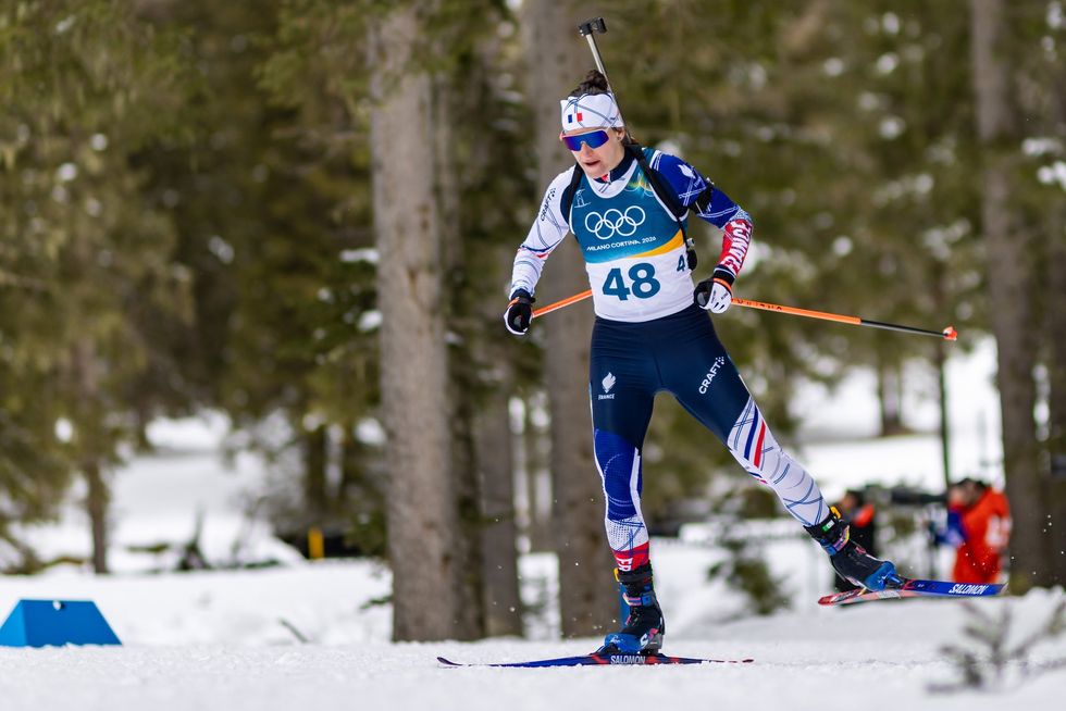 Julia Simon won her second gold medal of the Winter Olympics this month