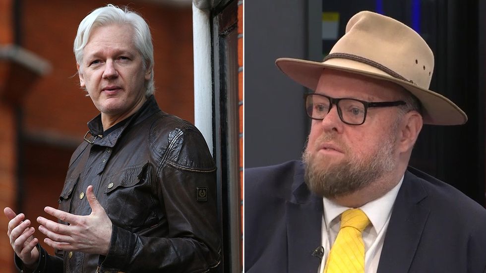 Julian Assange and Richard Hillgrove