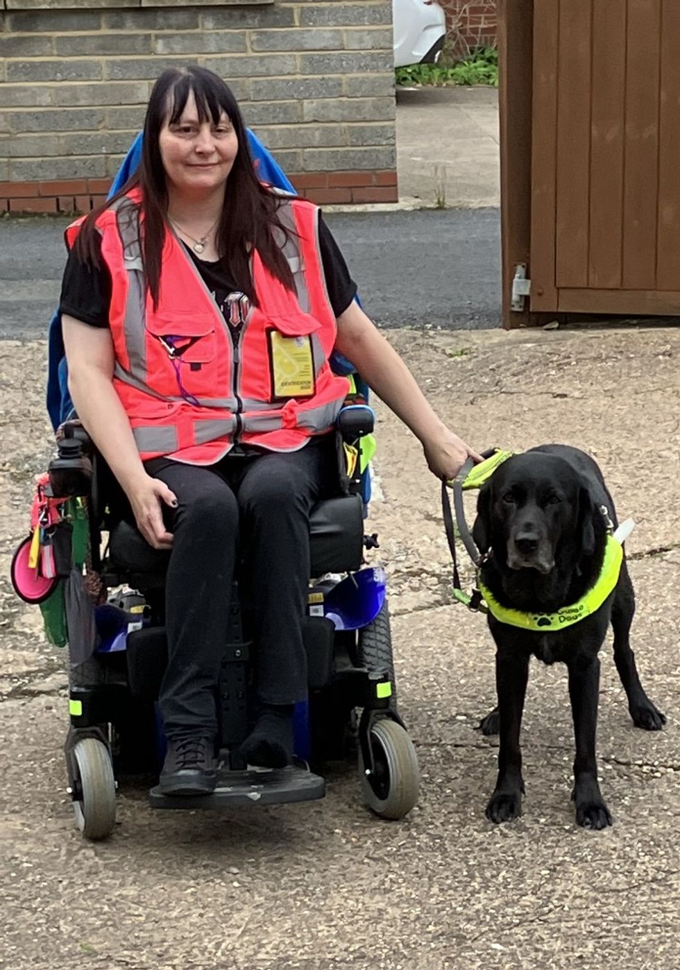 Julie and guide dog Maeve