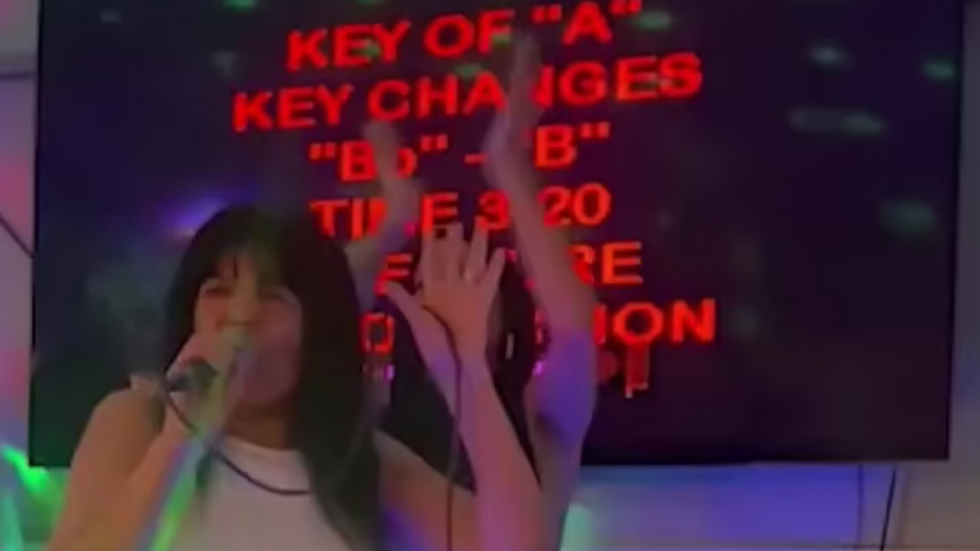 Julie Shaw at Charles Bronson pub karaoke night
