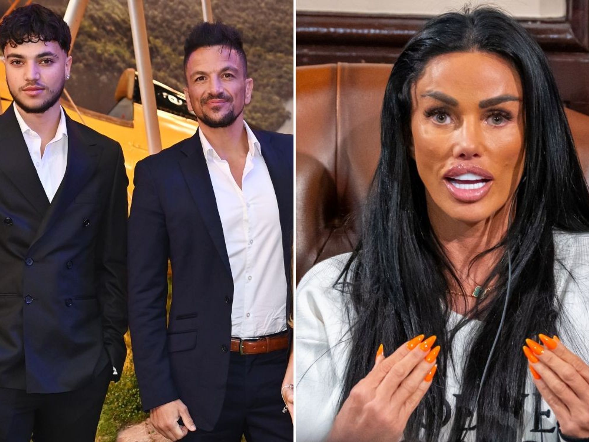 Junior and Peter Andre and Katie Price