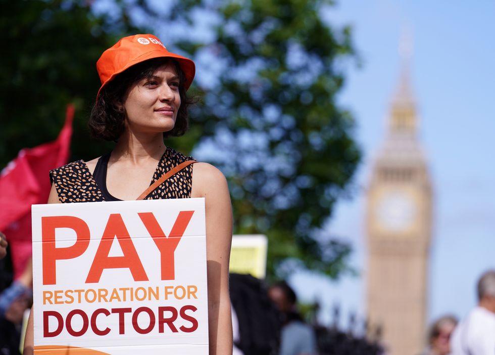 Junior doctor on strike