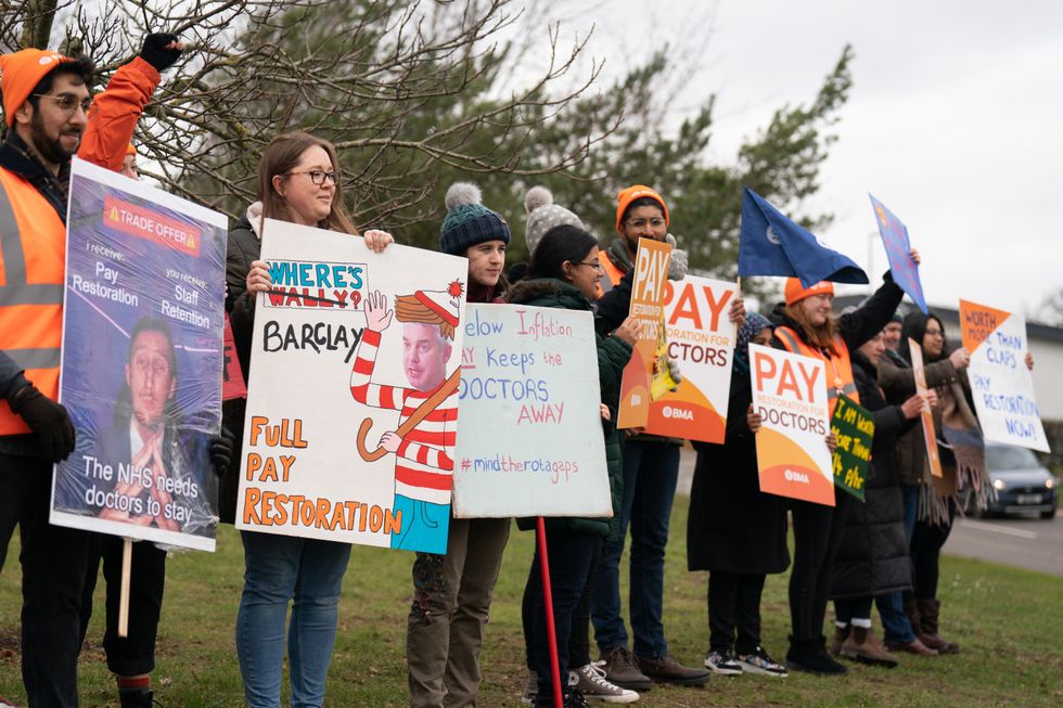 Junior doctors on the picket line