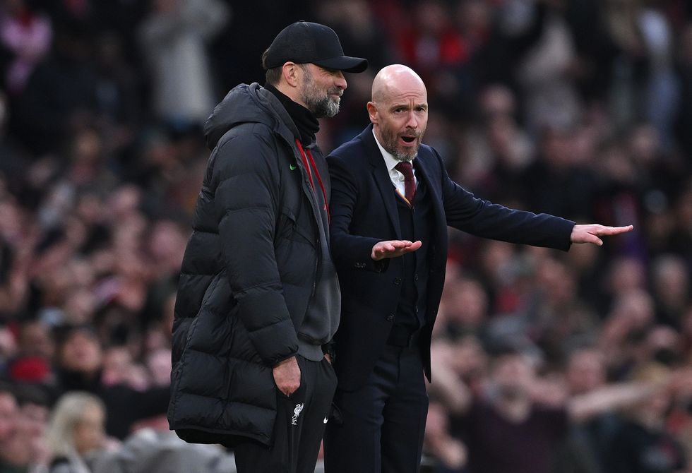 Jurgen Klopp and Erik ten Hag
