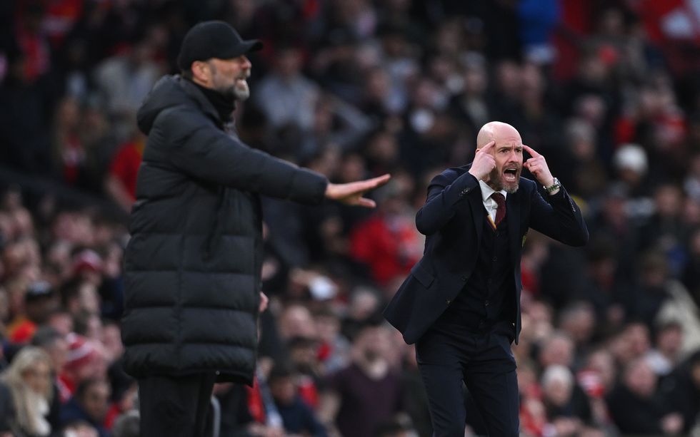 Jurgen Klopp and Erik ten Hag
