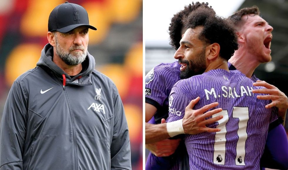 Jurgen Klopp and Mohamed Salah