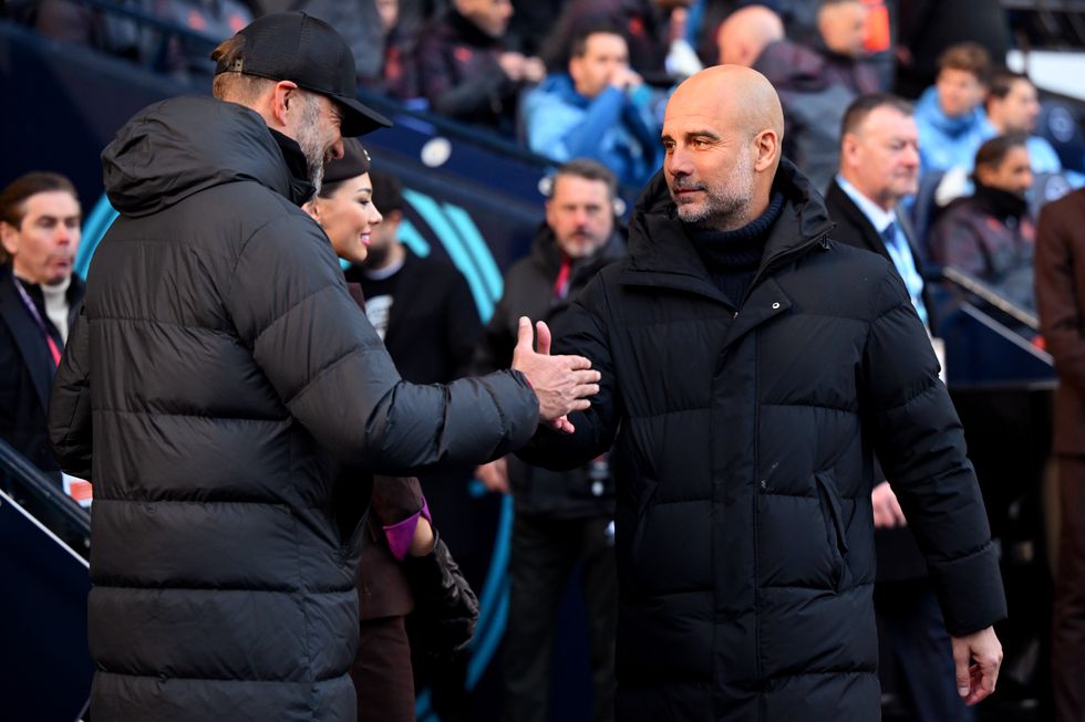 Jurgen Klopp and Pep Guardiola