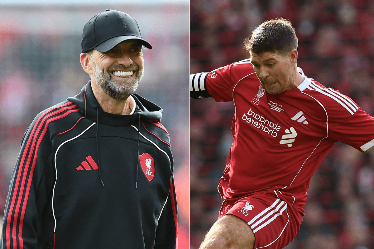 Jurgen Klopp and Steven Gerrard