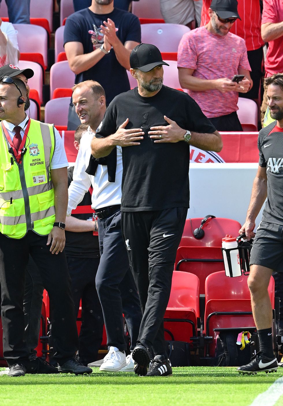 Jurgen Klopp took in the atmosphere before kick-off